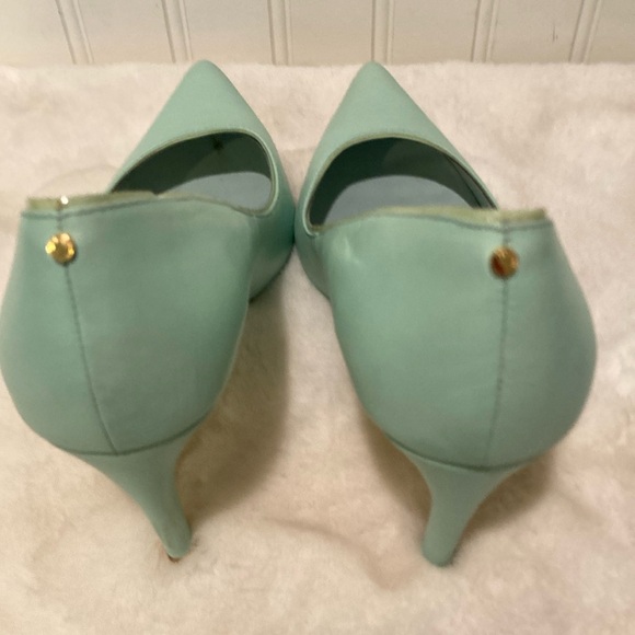 Ted Baker London Mitila Mint Green Leather Heels Size 37.5 - Picture 10 of 10